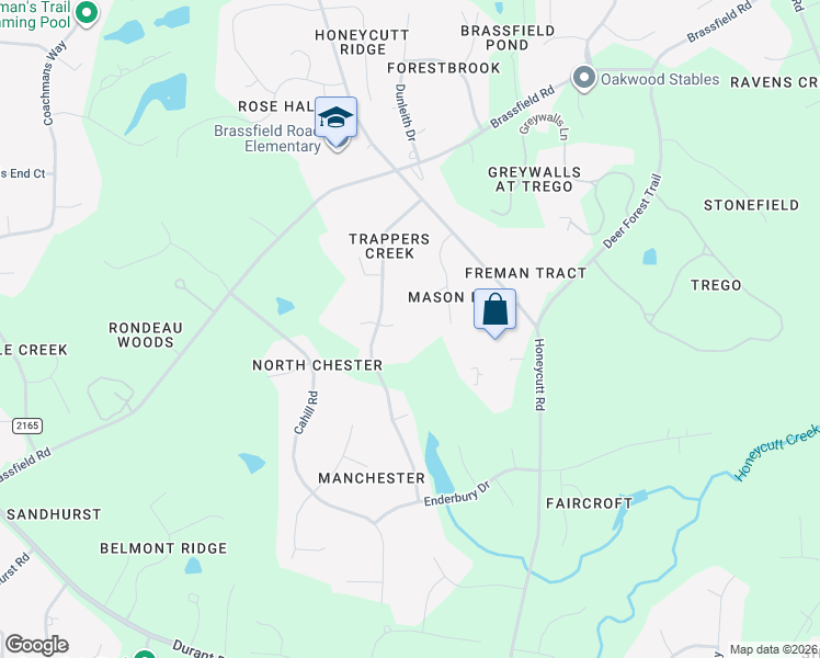 map of restaurants, bars, coffee shops, grocery stores, and more near 908 Streamer Court in Raleigh