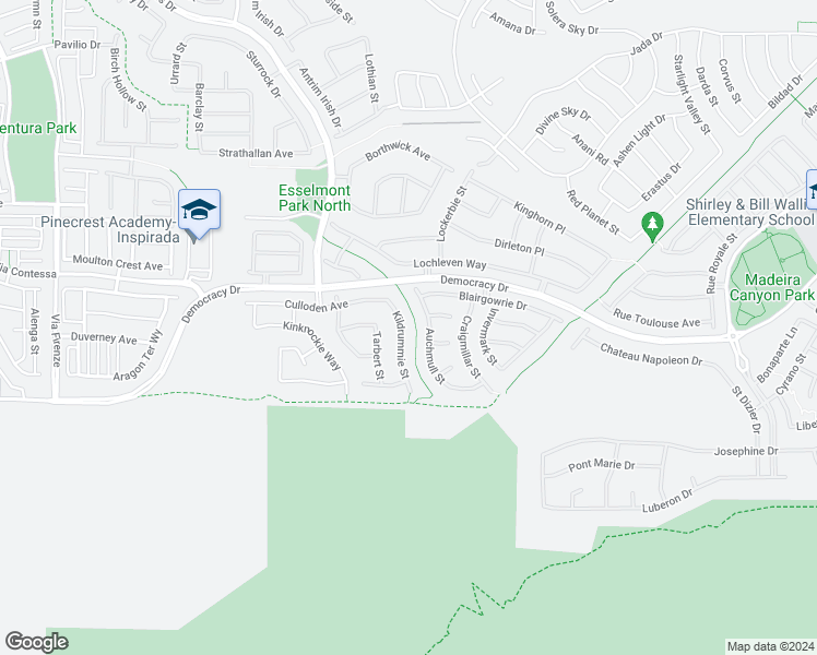 map of restaurants, bars, coffee shops, grocery stores, and more near 2728 Kildrummie Street in Henderson