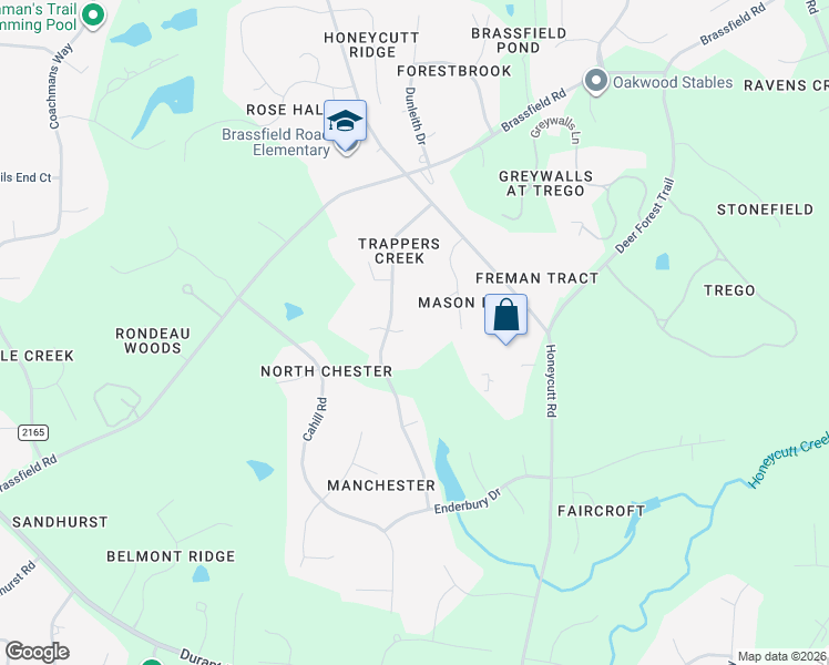 map of restaurants, bars, coffee shops, grocery stores, and more near 908 Streamer Court in Raleigh