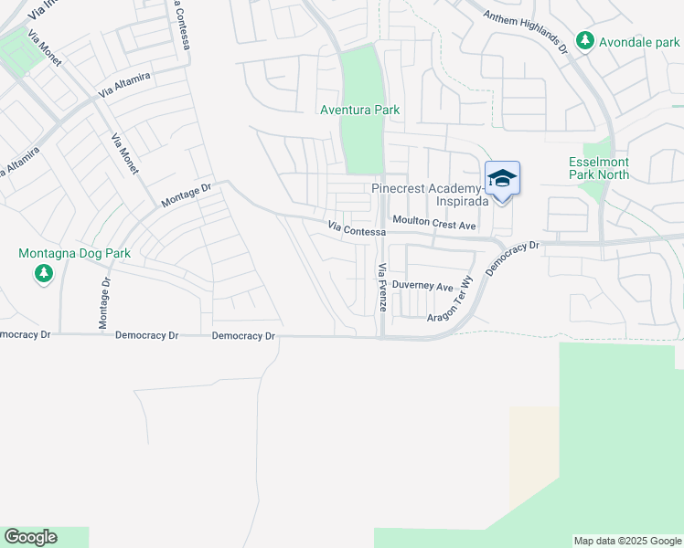 map of restaurants, bars, coffee shops, grocery stores, and more near 3024 Termini Avenue in Henderson