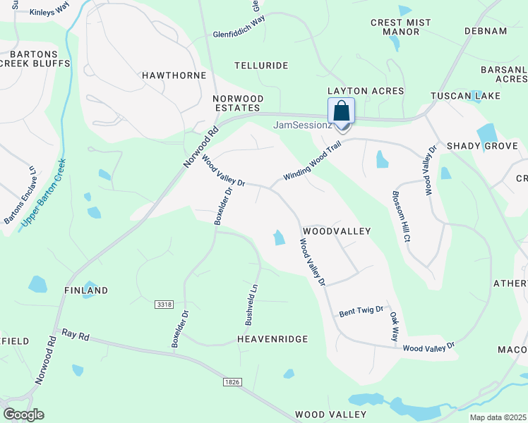 map of restaurants, bars, coffee shops, grocery stores, and more near 10404 Markwood Court in Raleigh