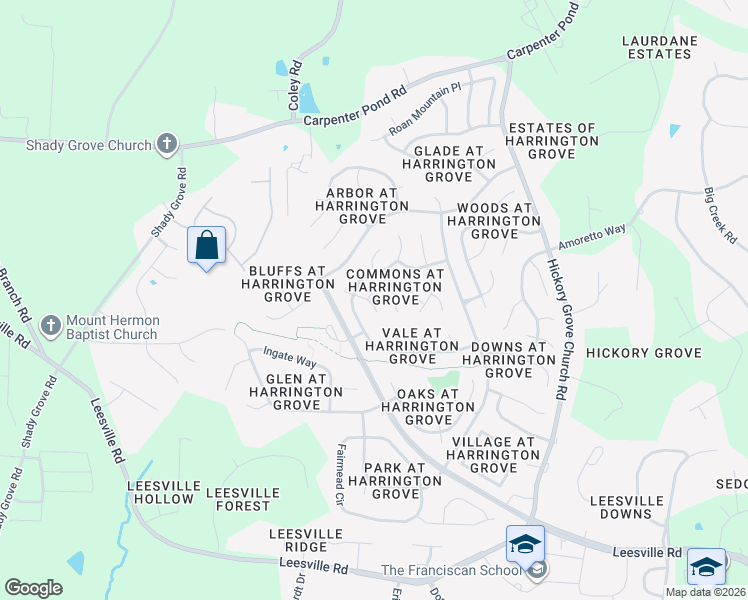 map of restaurants, bars, coffee shops, grocery stores, and more near 5809 Edgebury Road in Raleigh