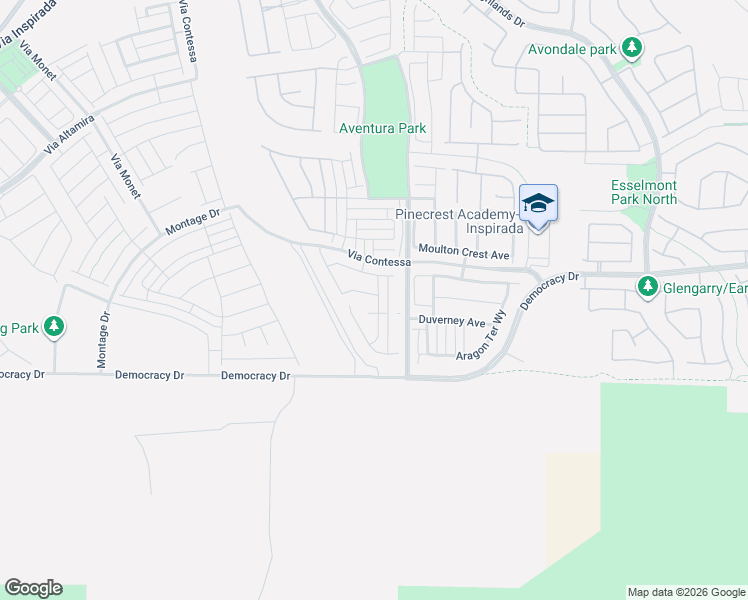 map of restaurants, bars, coffee shops, grocery stores, and more near 3021 Termini Avenue in Henderson