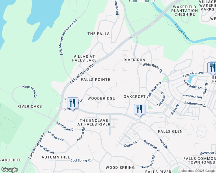map of restaurants, bars, coffee shops, grocery stores, and more near 1913 Katesbridge Lane in Raleigh