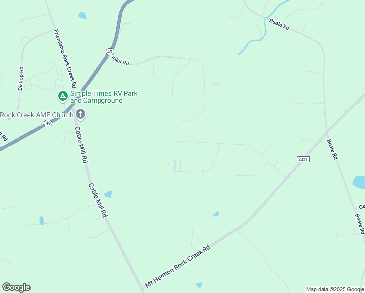 map of restaurants, bars, coffee shops, grocery stores, and more near 2674 Ashewood Drive in Snow Camp