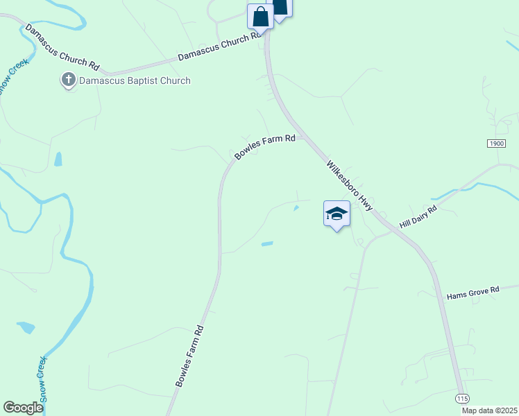 map of restaurants, bars, coffee shops, grocery stores, and more near 159 Vance Farm Drive in Statesville