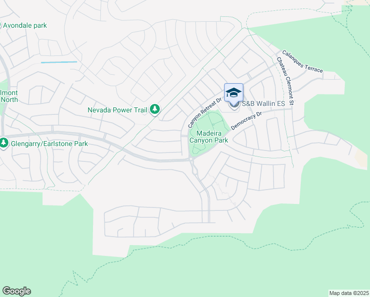 map of restaurants, bars, coffee shops, grocery stores, and more near 2709 Rue Toulouse Avenue in Henderson