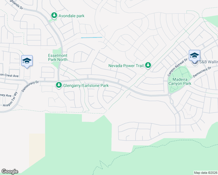 map of restaurants, bars, coffee shops, grocery stores, and more near 2689 Blairgowrie Drive in Henderson