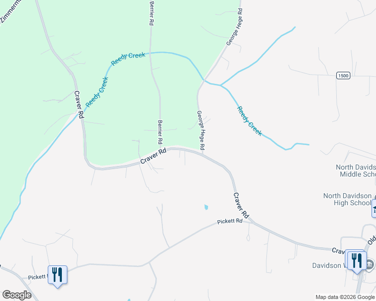 map of restaurants, bars, coffee shops, grocery stores, and more near 1153 Craver Road in Lexington