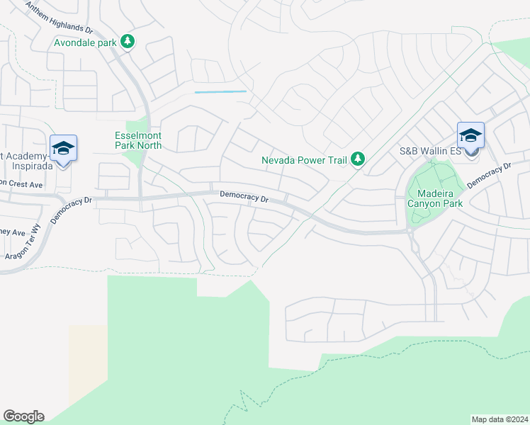map of restaurants, bars, coffee shops, grocery stores, and more near 2685 Strichen Avenue in Henderson