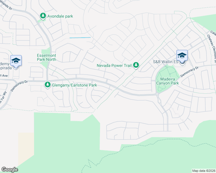 map of restaurants, bars, coffee shops, grocery stores, and more near 2648 Blairgowrie Drive in Henderson