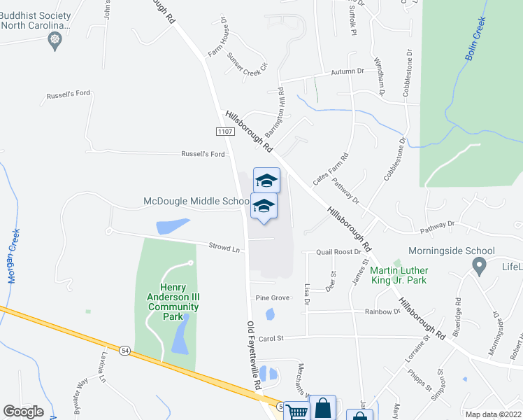 map of restaurants, bars, coffee shops, grocery stores, and more near 900 Old Fayetteville Road in Chapel Hill