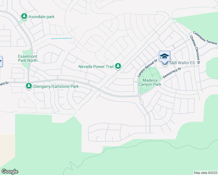 map of restaurants, bars, coffee shops, grocery stores, and more near 2620 Rue Toulouse Avenue in Henderson