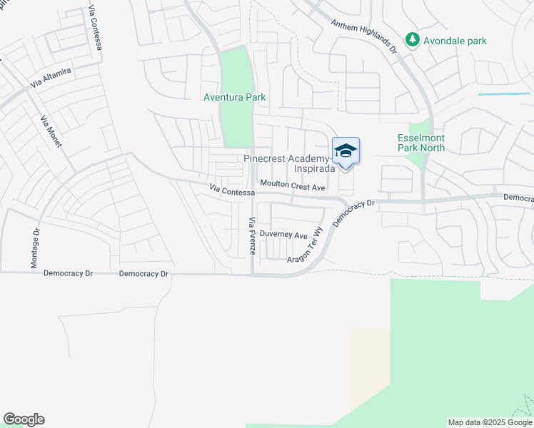 map of restaurants, bars, coffee shops, grocery stores, and more near 2811 Falling Mist Street in Henderson