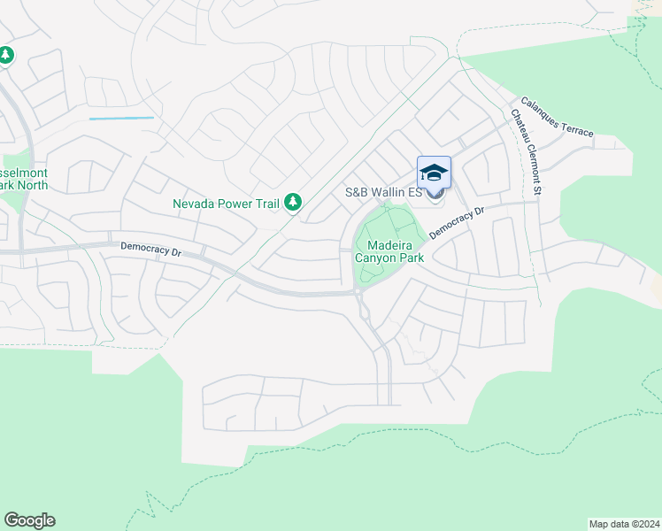 map of restaurants, bars, coffee shops, grocery stores, and more near 2709 Rue Montpellier Avenue in Henderson