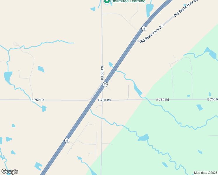 map of restaurants, bars, coffee shops, grocery stores, and more near 8501 Oklahoma 33 in Coyle