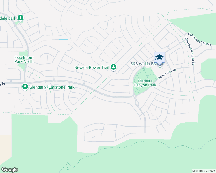 map of restaurants, bars, coffee shops, grocery stores, and more near 2524 Rue Colmar Drive in Henderson
