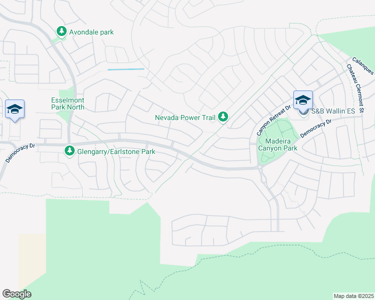 map of restaurants, bars, coffee shops, grocery stores, and more near 2571 Lochleven Way in Henderson