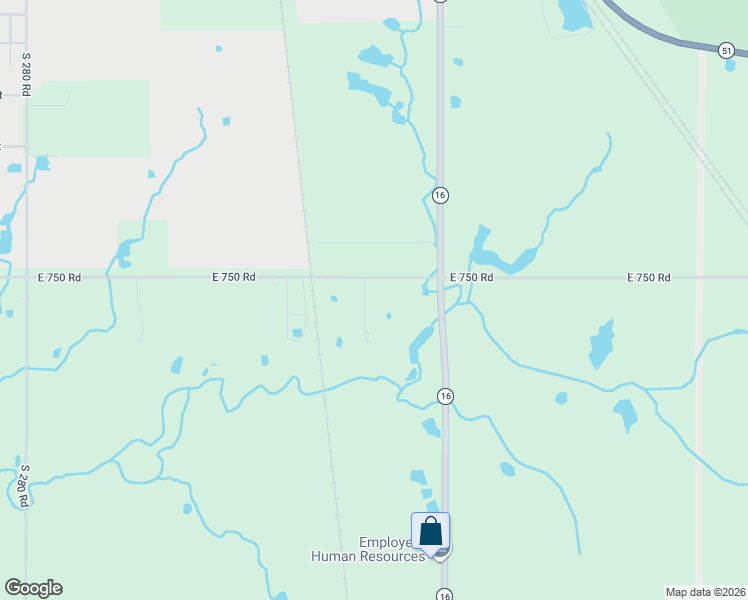 map of restaurants, bars, coffee shops, grocery stores, and more near 75052 South 288 Road in Wagoner