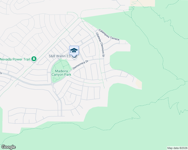 map of restaurants, bars, coffee shops, grocery stores, and more near 2674 Petit Tranon Street in Henderson