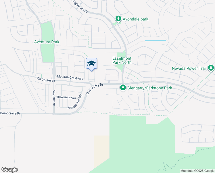 map of restaurants, bars, coffee shops, grocery stores, and more near 2882 Culloden Avenue in Henderson