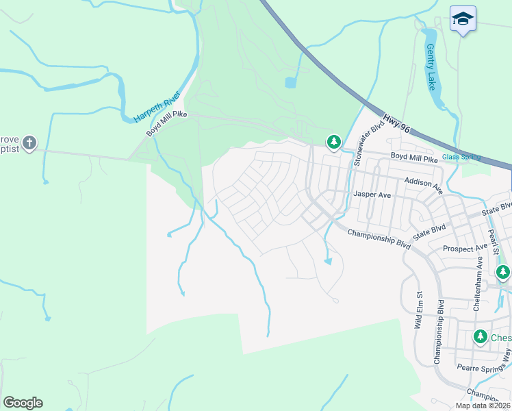map of restaurants, bars, coffee shops, grocery stores, and more near 4098 Camberley Street in Franklin