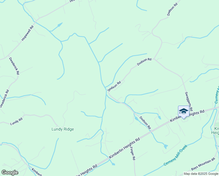 map of restaurants, bars, coffee shops, grocery stores, and more near 7933 Dodson Road in Knoxville