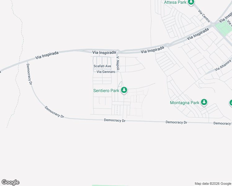 map of restaurants, bars, coffee shops, grocery stores, and more near 2717 Via Napoli in Henderson