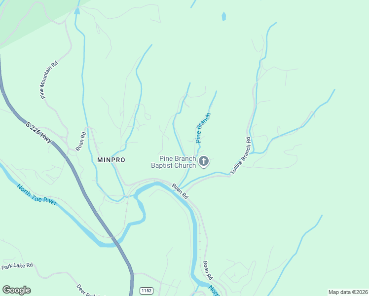 map of restaurants, bars, coffee shops, grocery stores, and more near 6 Thompson Road in Spruce Pine