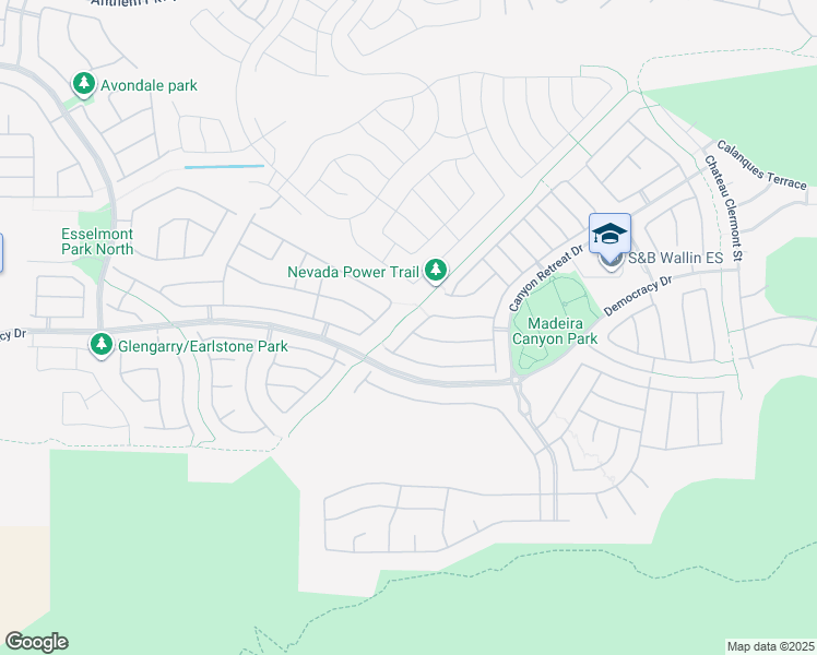map of restaurants, bars, coffee shops, grocery stores, and more near 2524 Rue Colmar Drive in Henderson
