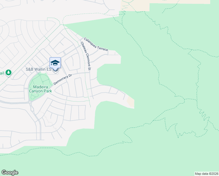 map of restaurants, bars, coffee shops, grocery stores, and more near 2671 Leon Say Lane in Henderson