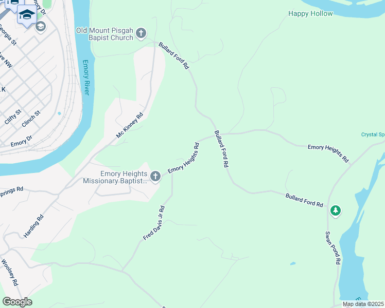 map of restaurants, bars, coffee shops, grocery stores, and more near 513 Emory Heights Road in Harriman