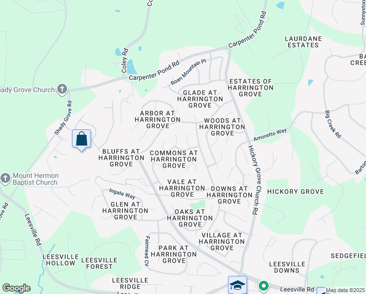 map of restaurants, bars, coffee shops, grocery stores, and more near 5408 Fairbridge Road in Raleigh