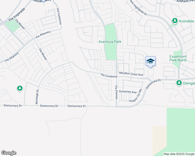 map of restaurants, bars, coffee shops, grocery stores, and more near 2796 Donatello Manor Place in Henderson