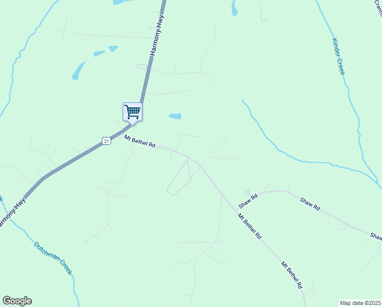 map of restaurants, bars, coffee shops, grocery stores, and more near 187 Mount Bethel Road in Harmony