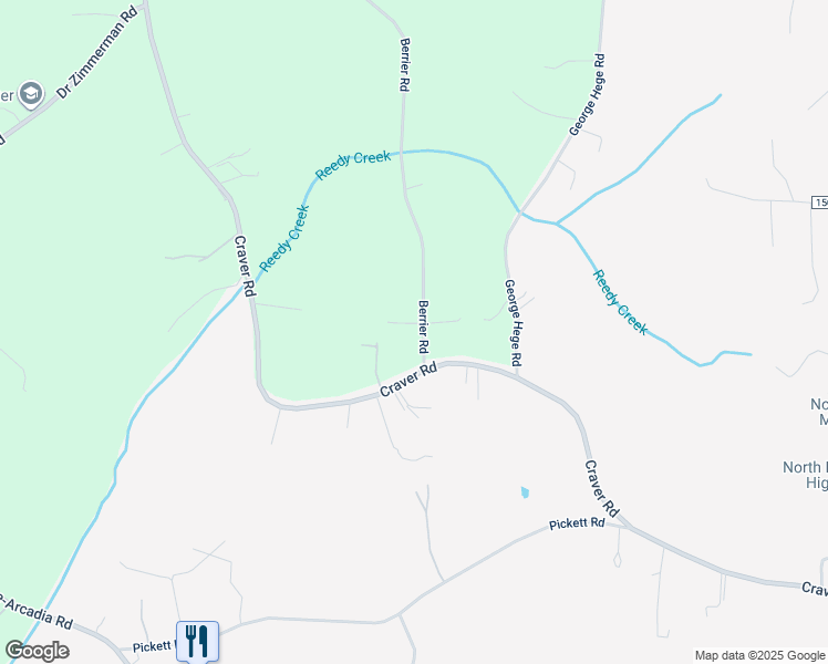 map of restaurants, bars, coffee shops, grocery stores, and more near 179 Berrier Road in Lexington