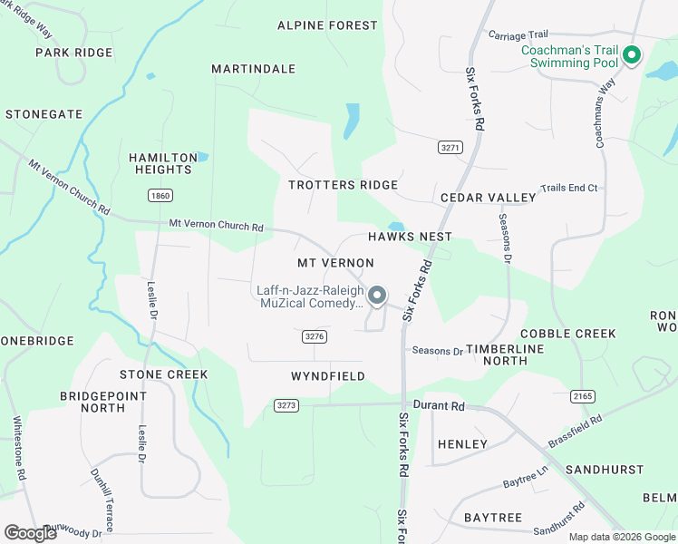 map of restaurants, bars, coffee shops, grocery stores, and more near 10712 Marthas Way in Raleigh