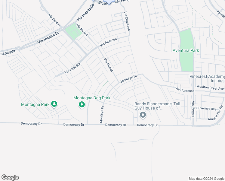 map of restaurants, bars, coffee shops, grocery stores, and more near 3245 Montage Drive in Henderson