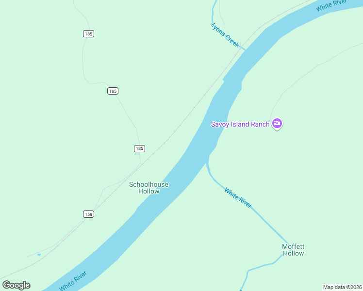 map of restaurants, bars, coffee shops, grocery stores, and more near County Road 185 in Mountain View