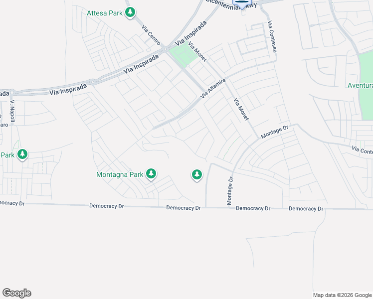 map of restaurants, bars, coffee shops, grocery stores, and more near 2723 Canvas Sky Street in Henderson