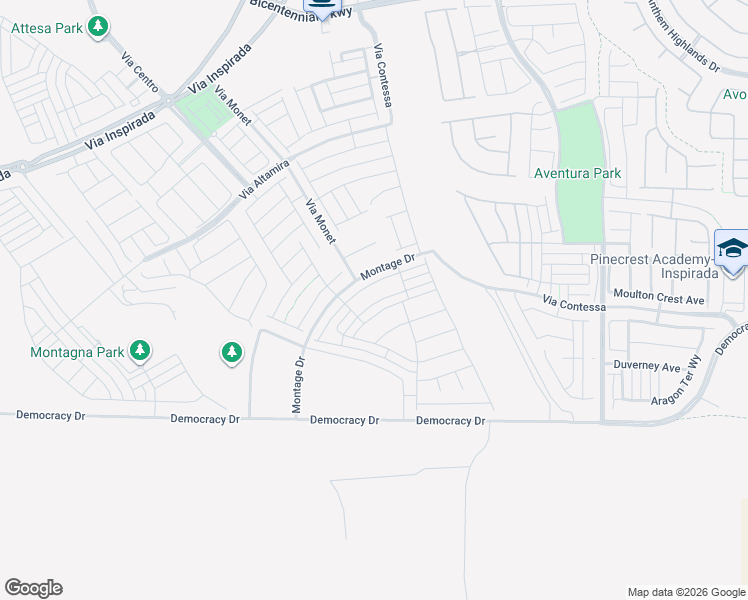 map of restaurants, bars, coffee shops, grocery stores, and more near 3211 Avernus Avenue in Henderson
