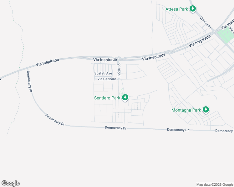 map of restaurants, bars, coffee shops, grocery stores, and more near Via Inspirada in Henderson