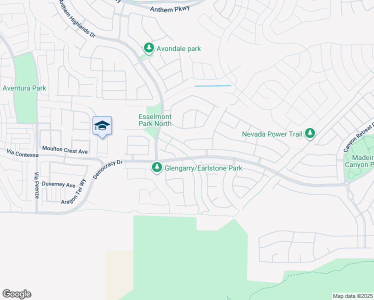 map of restaurants, bars, coffee shops, grocery stores, and more near 2747 Lochleven Way in Henderson