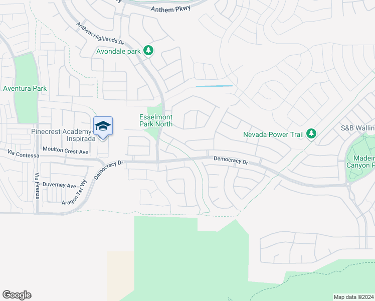 map of restaurants, bars, coffee shops, grocery stores, and more near 2747 Lochleven Way in Henderson