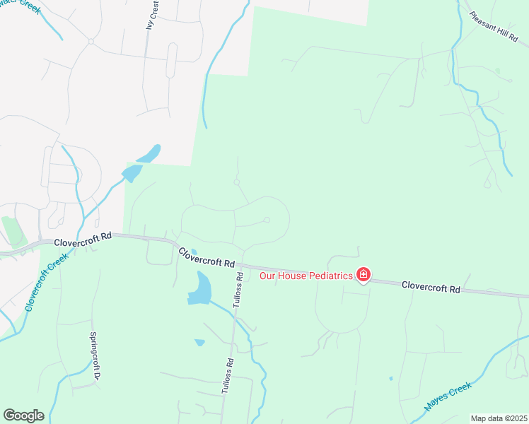 map of restaurants, bars, coffee shops, grocery stores, and more near 9502 Clovercroft Road in Franklin