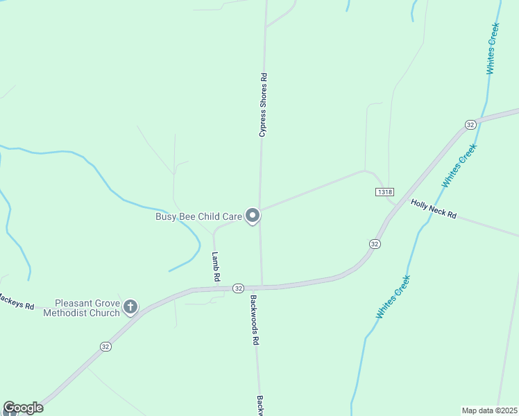 map of restaurants, bars, coffee shops, grocery stores, and more near 276 Cypress Shores Road in Roper