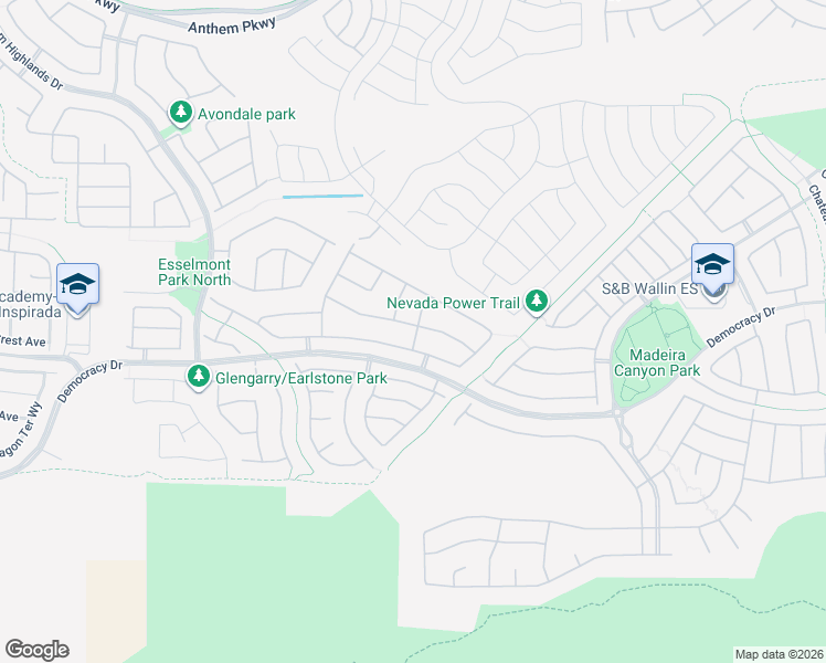 map of restaurants, bars, coffee shops, grocery stores, and more near 2526 Libberton Street in Henderson