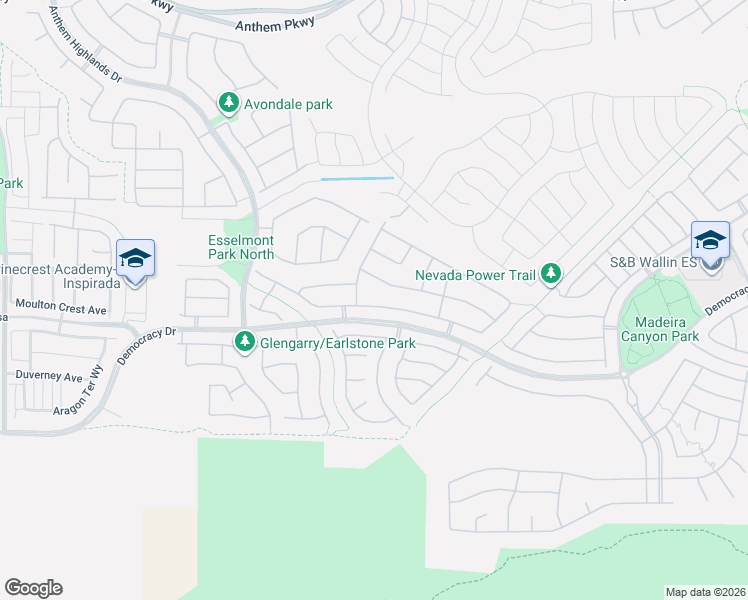 map of restaurants, bars, coffee shops, grocery stores, and more near 2671 Dirleton Place in Henderson