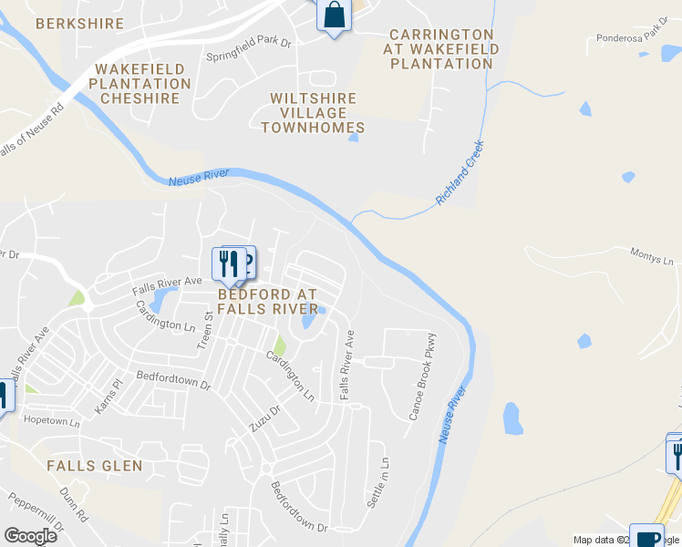 map of restaurants, bars, coffee shops, grocery stores, and more near 10646 Edmundson Avenue in Raleigh