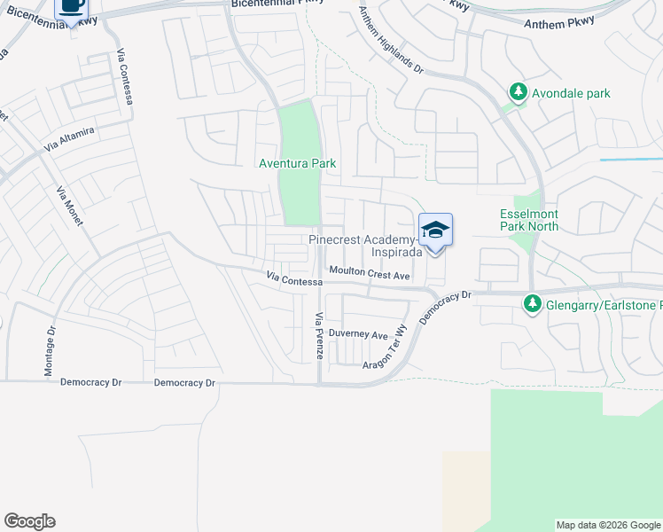 map of restaurants, bars, coffee shops, grocery stores, and more near in Las Vegas